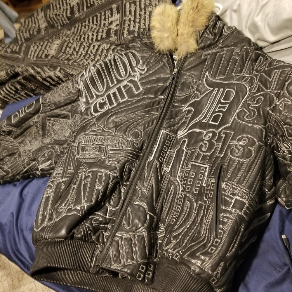 3 leather jackets and 5 pairs of shoes